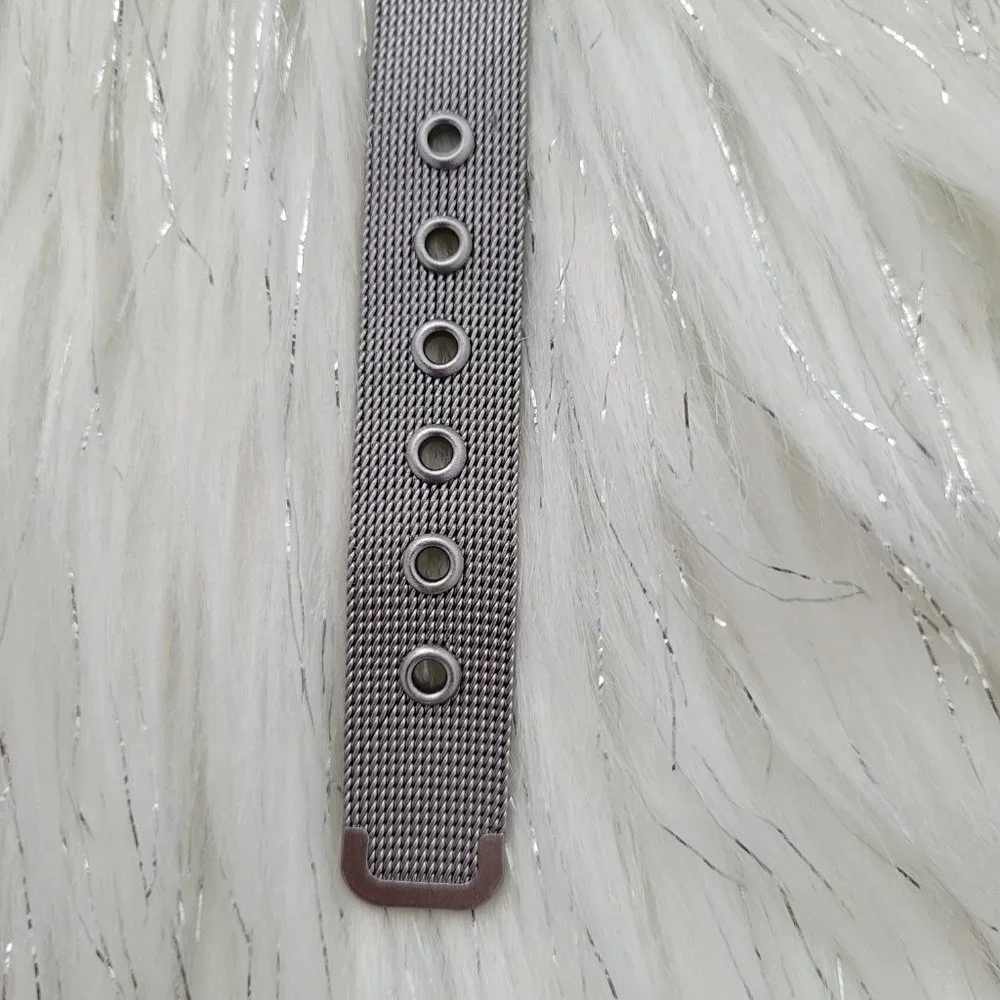 Two-Tone Mesh Metal Watch